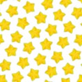 Seamless Pattern with Starfruit