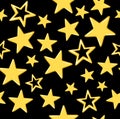 Seamless pattern with stars Royalty Free Stock Photo