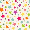 Seamless pattern with stars. Colorful seamless background Royalty Free Stock Photo