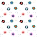Seamless pattern stars on white background Royalty Free Stock Photo