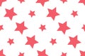 Seamless pattern with stars on white background Royalty Free Stock Photo