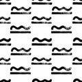 Seamless pattern with straight and wavy lines.