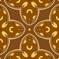 Seamless pattern. Strict geometric ornament