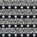 Seamless pattern. Striped zebra, precious stones.