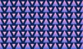A seamless pattern of stripes and triangles of different sizes