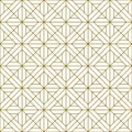 Seamless pattern in style Kumiko. Brown fine lines Royalty Free Stock Photo