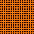 Seamless pattern with stylezed black ink spots on orange background. Halloween design concept digital paper.