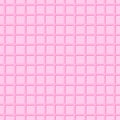 Seamless pattern of the stylised hand-drawn small pink cells wit