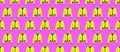 Seamless Pattern stylish acid jacket on pink background. Fashion blog or magazine concept Minimalistic clothing Royalty Free Stock Photo