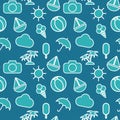 Seamless pattern in stylish of traveling, tourism Royalty Free Stock Photo