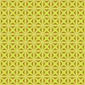 Seamless pattern with stylized celtic geometric ornament in yellow, pink and brown colors, vector