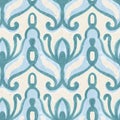 Seamless pattern with stylized ethnic pattern