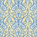 Seamless pattern with stylized ethnic pattern