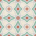 Seamless pattern with stylized ethnic pattern.