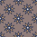 Seamless pattern with stylized flowers. Endless texture for your design, fabrics.