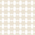 Seamless pattern. Stylized snowflakes, flowers or stars on a white background. Ornate scrollwork. Hand drawn vector illustration Royalty Free Stock Photo