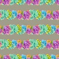 Seamless pattern with succulents. Beautiful floral print. Royalty Free Stock Photo