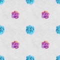 Seamless pattern with succulents. Beautiful floral print. Royalty Free Stock Photo