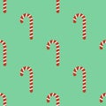 Seamless pattern sugar cane on a green background Royalty Free Stock Photo