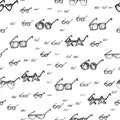 Seamless pattern with sunglasses Royalty Free Stock Photo