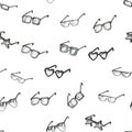 Seamless pattern with sunglasses Royalty Free Stock Photo