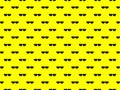 Seamless pattern. Sunglasses on a yellow background. Vector Royalty Free Stock Photo