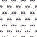 Seamless pattern with Super Cat. Royalty Free Stock Photo