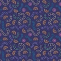 Seamless pattern with sweet jelly worms
