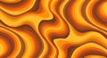 Seamless pattern of swirling orange brown lines Royalty Free Stock Photo