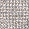 Seamless pattern with swirls on grey background