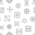 Seamless pattern with symbols