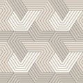 Seamless pattern with symmetric geometric lines.