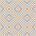 Seamless pattern with symmetric geometric ornament. Abstract repeated bright squares background. Mosaic wallpaper Royalty Free Stock Photo