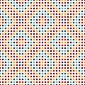 Seamless pattern with symmetric geometric ornament. Abstract repeated bright squares background. Mosaic wallpaper Royalty Free Stock Photo