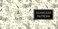 SEAMLESS PATTERN TATTOO DESIGN OLD SCHOOL