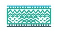 Teal Chevron Zigzag Pattern Vector Texture, vector design Generative AI Royalty Free Stock Photo