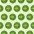 Seamless pattern tennis balls Royalty Free Stock Photo