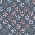 Seamless pattern for textile design. Seamless doodle grey and pink colored pattern