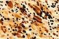 seamless pattern texture with animal color of cheetah leopard skin with black orange spots on white background Royalty Free Stock Photo