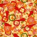 Seamless pattern with texture of mexican pizza