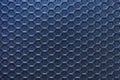 Seamless pattern of texture silver or stainless steel hexagon for background. Beautiful Blue hexagon steel mesh background design.