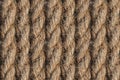 Seamless pattern texture of yellow natural flax rope