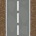 Seamless pattern textured road and land with stones.