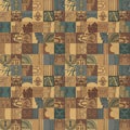 seamless pattern on theme of medieval architecture and art