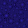 Seamless pattern on the theme of the spread of coronavirus. Blue background. Can be used to create banners and web designs.