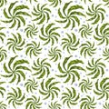 Seamless pattern with thickets of bright green seaweed and water bubbles. Background for textiles, fabrics, banners, wrapping Royalty Free Stock Photo