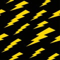 Seamless pattern with thunderbolt