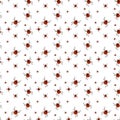 Seamless pattern. Ticks on a white background.