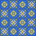 Seamless pattern with tile. Oriental ornament. For decoration of kitchens, baths and other rooms.