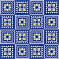 Seamless pattern with tile. Oriental ornament. For decoration of kitchens, baths and other rooms.